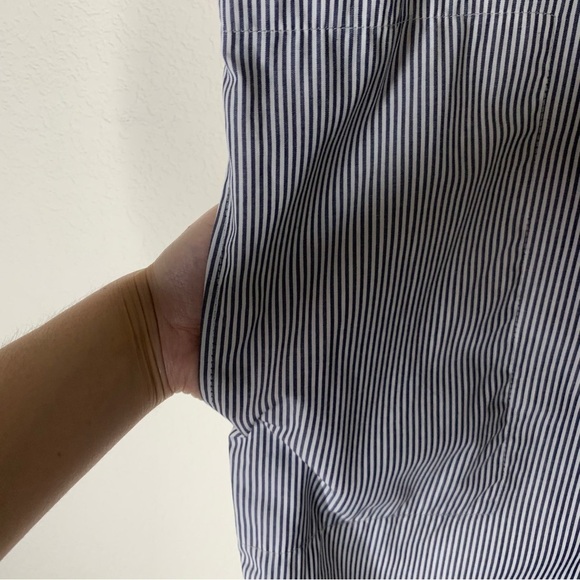 SBJ Austin Womens 100% cotton stripe button front midi dress OS - Picture 8 of 10